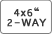 4×6" 2-WAY