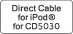 Direct Cable for iPodF&reg; for CD5030