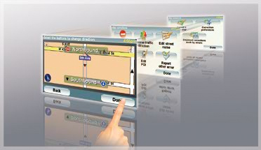 Detachable navigation section / TomTom's Map ShareTM