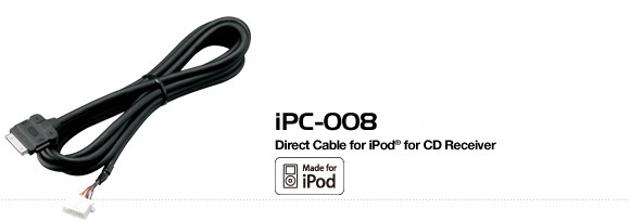 iPC-008 Direct Cable for iPod for CD Receiver