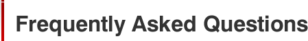 Frequently Asked Questions