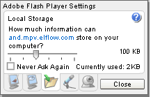 Adobe Flash Player的设定