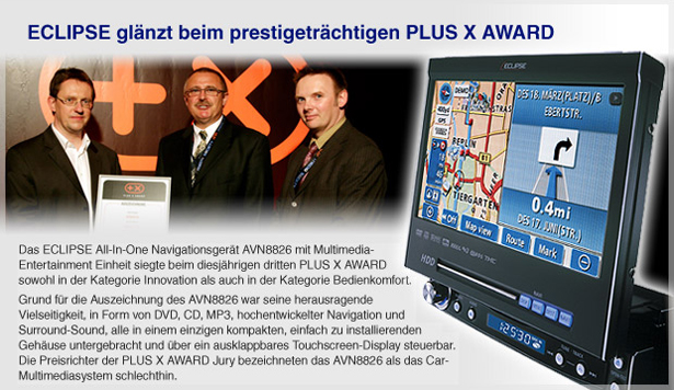 ECLIPSE glanzt beim prestigetrachtigen PLUS X AWARD.