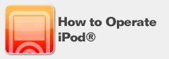 How to Operate iPod(R)
