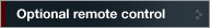 Optional remote control
