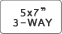 5×7" 3-WAY